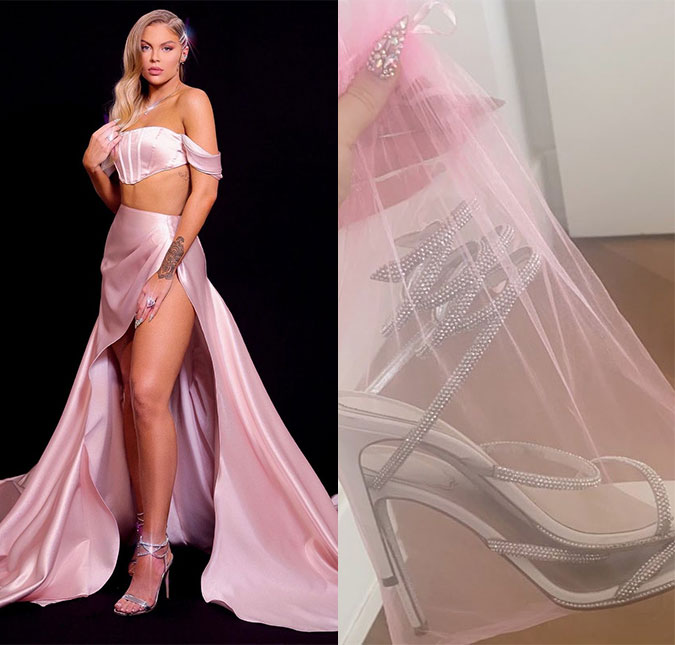 Luísa Sonza mostra <I>sandália proibida</I> para o <I>Prêmio Multishow</I> e fãs fazem piada com postura <I>mão de vaca</I> da cantora; entenda