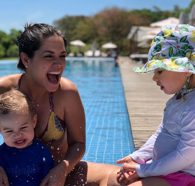 Thais Fersoza desabafa sobre o crescimento dos filhos: <i>Como passou rápido</i>