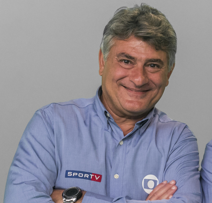 Cléber Machado é gente como a gente e não consegue segurar arroto durante transmissão ao vivo