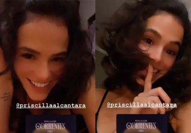 Bruna Marquezine aparece com os cabelos ondulados em processo de transição capilar; confira!