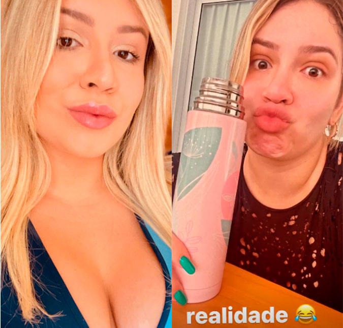 Marília Mendonça posa toda produzida e brinca sobre realidade após treino: <i>Descabelada</i>