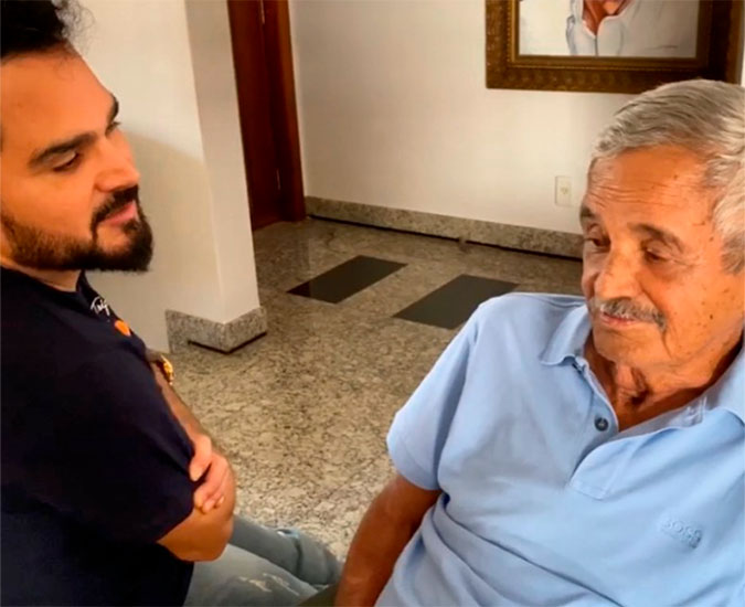 Com coronavírus, Luciano Camargo lamenta não poder ir ao enterro do pai e relembra último abraço