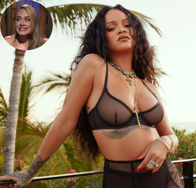 Rihanna conta sobre a perda de peso de sua amiga, Adele: <I>A transformação foi para ela!</i>
