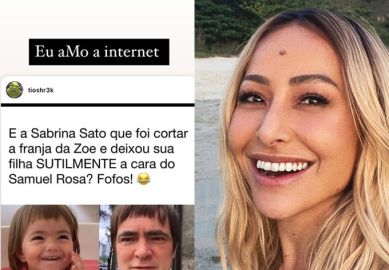 Sabrina Sato brinca sobre <i>meme</i> de novo visual de Zoe: <i>A cara do Samuel Rosa</i>