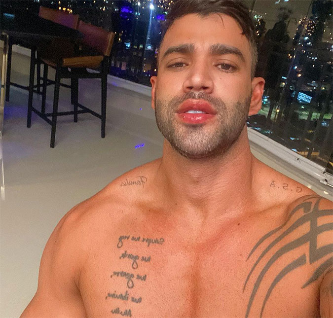 Foto sem camisa de Gusttavo Lima deixa à mostra tatuagem que o cantor fez para Andressa Suita; veja!