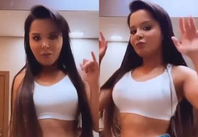 Uau! Maraisa, da dupla com Maiara, sensualiza na <i>web</i> ao dançar em vídeos; vem ver!