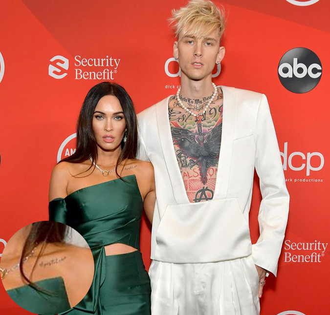 Megan Fox pode ter feito tatuagem em homenagem ao namorado Machine Gun Kelly, entenda!