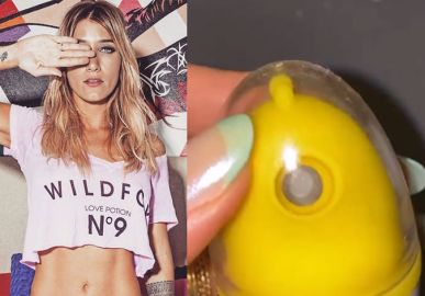 Gabriela Pugliesi mostra brinquedo erótico inusitado, em formato de ovo: <i>- Faz miséria!</i>