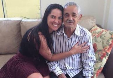 Graciele Lacerda relembra momentos ao lado do sogro, Francisco Camargo: <i>Fica agora lembranças, saudades</i>