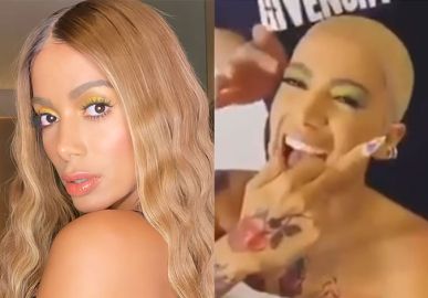 Anitta aparece careca e cheia de tatuagens em bastidores de novo projeto; confira!