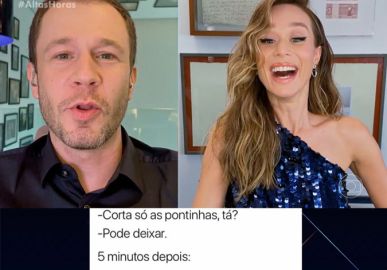Mariana Ximenes fala sobre <I>meme</i> de sua semelhança com Tiago Leifert: <i>- Eu amei</i>