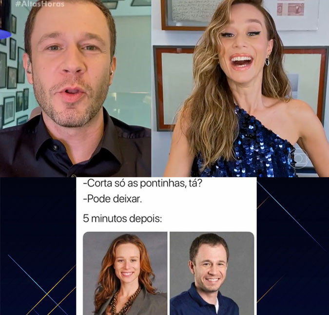 Mariana Ximenes fala sobre <I>meme</i> de sua semelhança com Tiago Leifert: <i>- Eu amei</i>