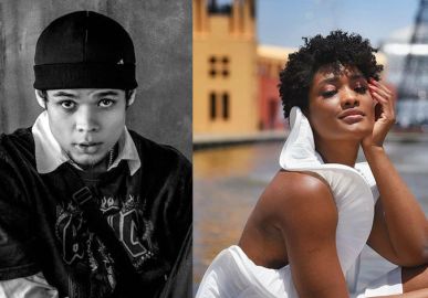 Filho de Carol Nakamura posta desenho da suposta namorada, Erika Januza, e ela responde: <I>Meu artista</i>