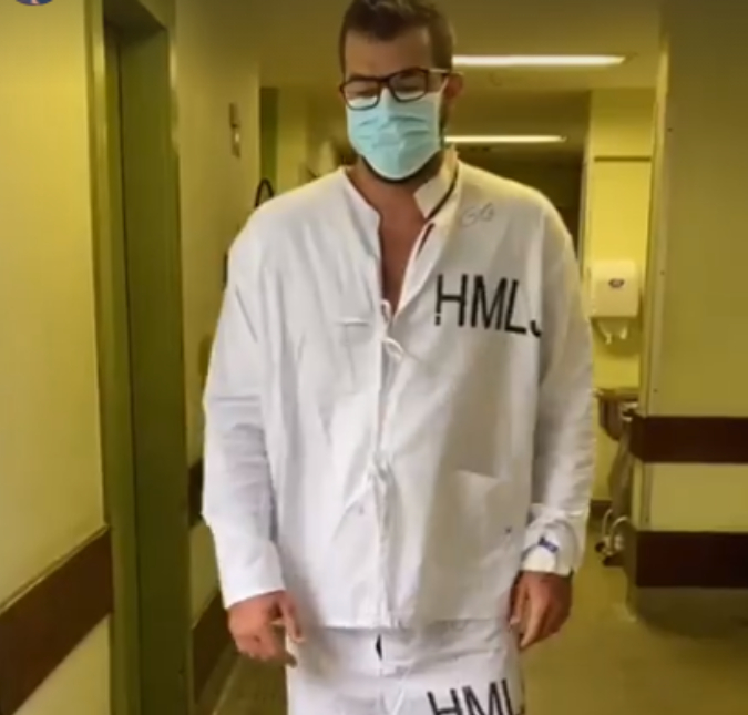 Bruno Miranda, o Borat, aparece em um vídeo dançando funk no hospital