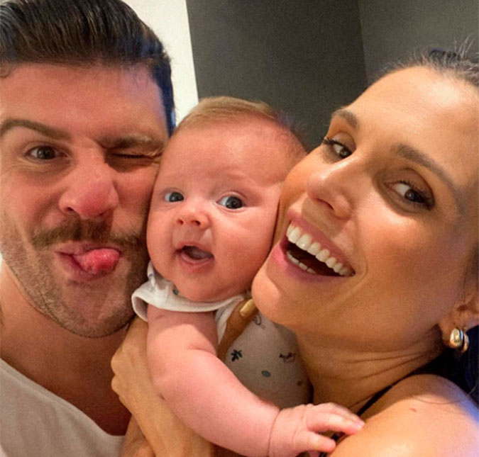 Flávia Viana revela que filho, de dois meses de vida, está internado: <i>Com antibiótico na veia</i>