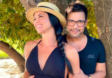 Graciele Lacerda diz que Zezé Di Camargo está desanimado e explica motivo para não postar fotos com as enteadas: <i>Uma pessoa ficaria triste</i>
