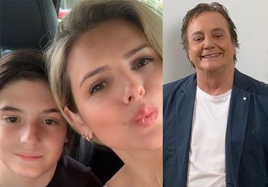 Mari Alexandre faz <I>selfie</I> com o filho Záion e semelhança entre o menino e o pai Fábio Jr. impressiona; veja!