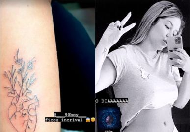 Marília Mendonça exibe nova <i>tattoo</i> e chama atenção ao publicar clique com a barriga à mostra: <i>Leoa gostosa</i>