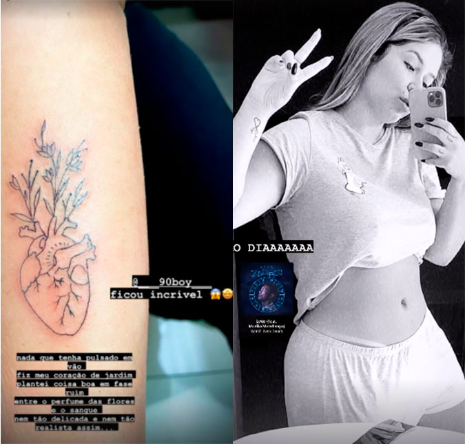 Marília Mendonça exibe nova <i>tattoo</i> e chama atenção ao publicar clique com a barriga à mostra: <i>Leoa gostosa</i>