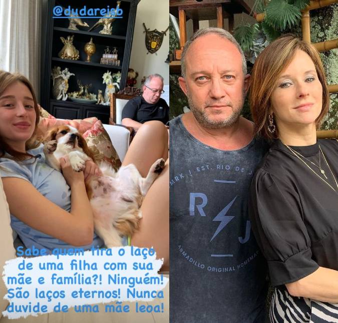Após brigas por causa de Nego do Borel, Duda Reis visita os pais: <i>São laços eternos!</i>
