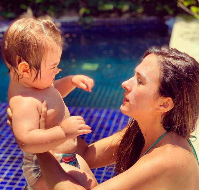 Tatá Werneck revela que parentes ainda erram nome da filha e brinca com a situação