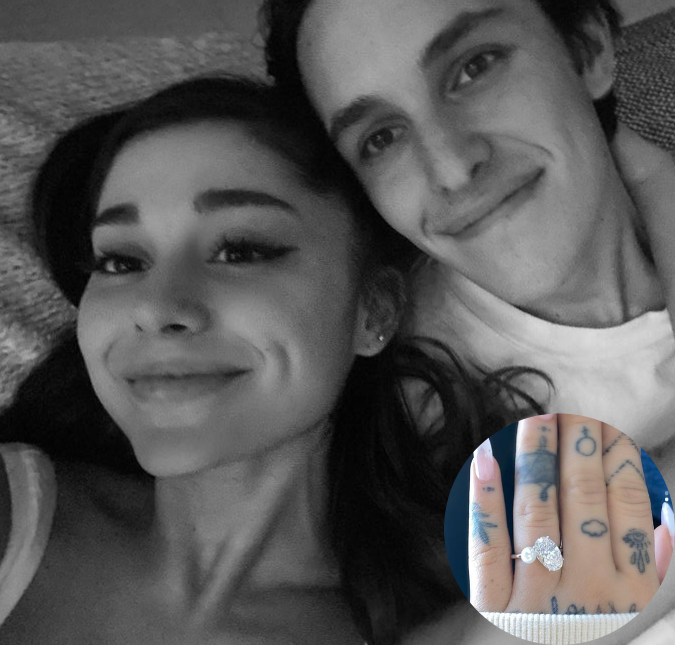 Ela disse sim! Ariana Grande revela que foi pedida em casamento por Dalton Gomez, saiba mais!