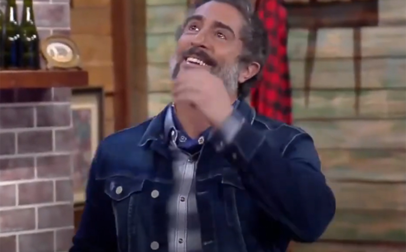 A emoção de Marcos Mion