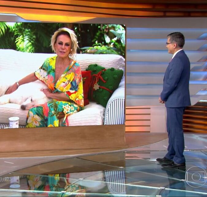 Jornalista da Globo cobra coxinha de Ana Maria Braga ao vivo e confessa: <i>- Sou seu fã</i>