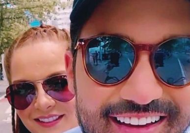 Maiara filma a casa em que alugou com Fernando para passar Ano Novo e mostra o <I>ninho de amor</i> do casal