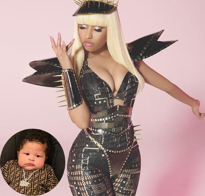 Nicki Minaj compartilha foto mostrando pela primeira vez o rostinho de seu filho, veja!
