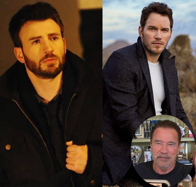 Arnold Schwarzenegger acaba trocando o nome de Chris Pratt por Chris Evans, entenda!