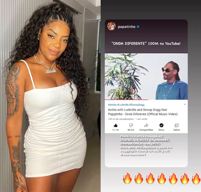 Ludmilla não se abala após novo <I>post</I> onde não é citada por Snoop Dogg e comemora sucesso de <I>Onda Diferente</I>; entenda