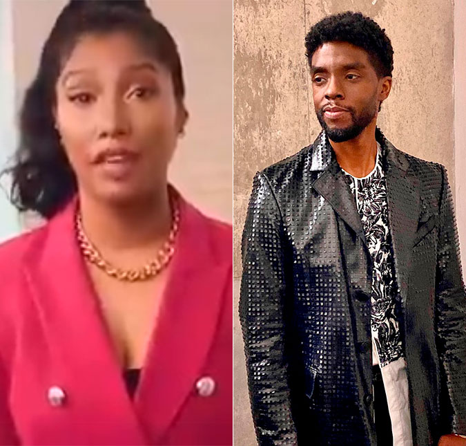 Viúva de Chadwick Boseman se emociona em homenagem póstuma ao ator