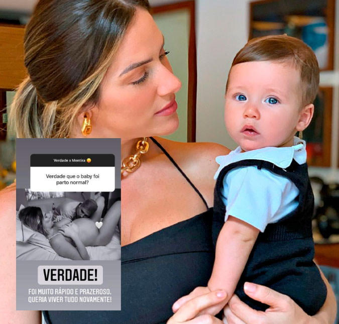 Giovanna Ewbank relembra parto de Zyan: <i>Foi muito rápido e prazeroso</i>
