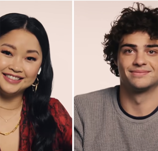 Noah Centineo e Lana Condor reagem ao <i>trailer</i> do último filme da franquia <i>Para Todos os Garotos</i> e revelam cenas favoritas; assista!