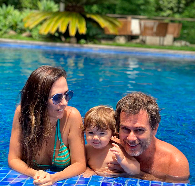 Tatá Werneck posta foto com a filha e o sogro, João Vitti: <i>Te amo, vovô João</i>