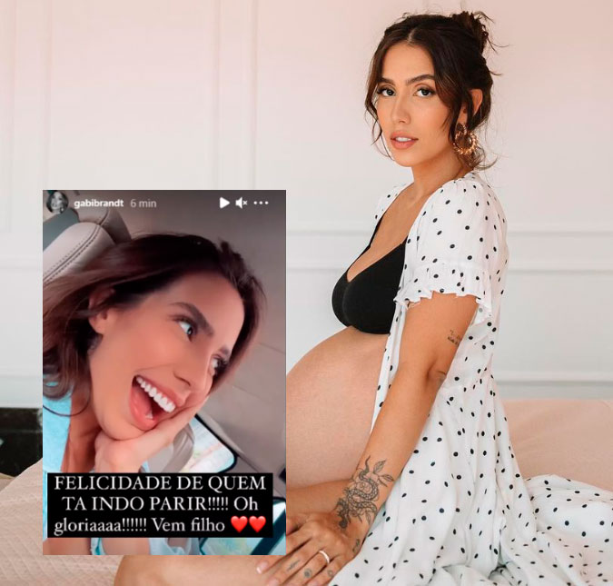 Gabi Brandt diz que está a caminho da maternidade: <i>- Nosso Henri está chegando!</i>
