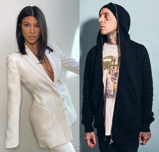 Kourtney Kardashian pode estar namorando o baterista Travis Barker, diz <i> site </i>