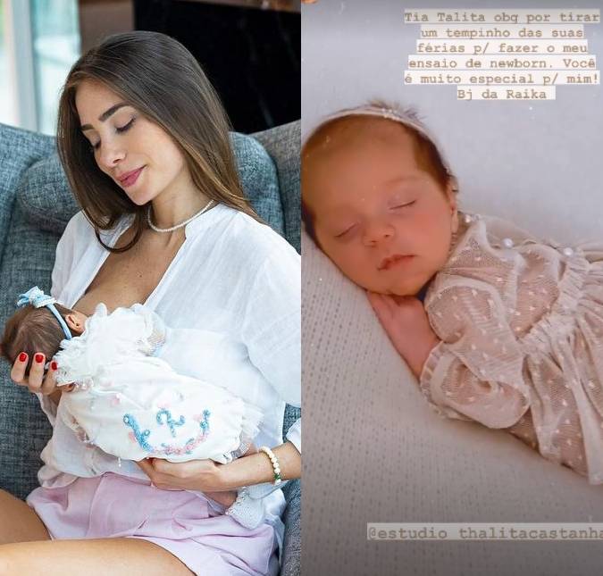 Romana Novais mostra prévia de ensaio fotográfico da filha, Raika!
