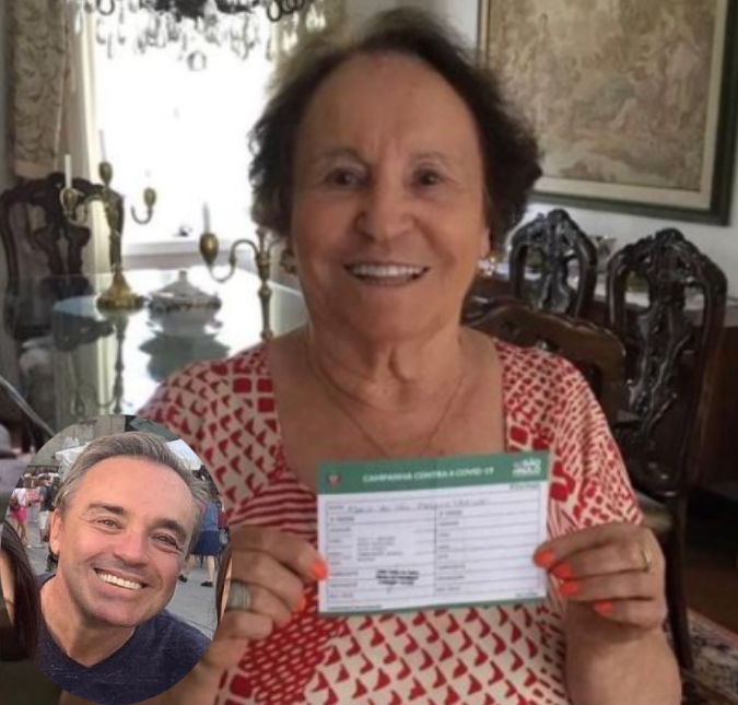 Mae De Gugu Liberato Maria Do Ceu E Vacinada Contra O Novo Coronavirus Estrelando