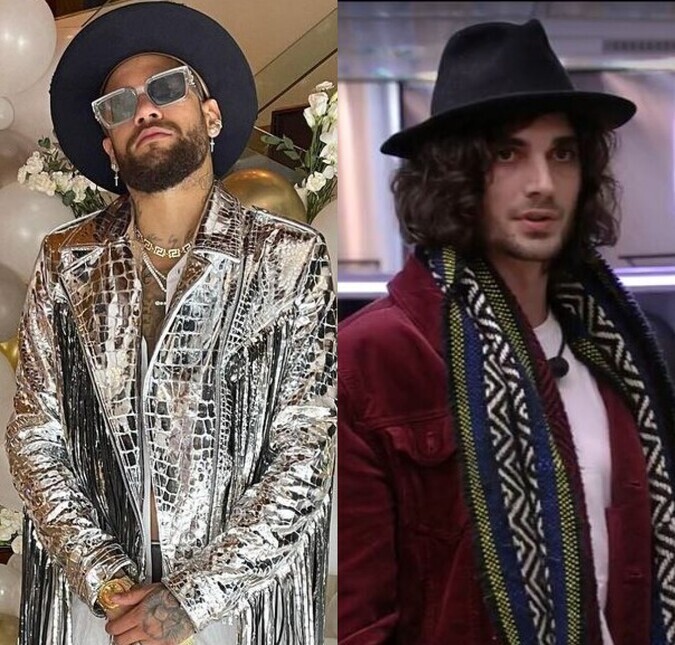 Neymar faz piada com <i>look</i> de Fiuk no <i>BBB21: Tapete do Aladdin no pescoço</i>