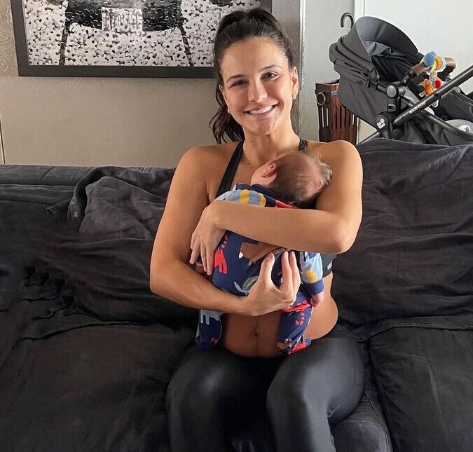 Kyra Gracie mostra o rosto do filho caçula com Malvino Salvador; veja!