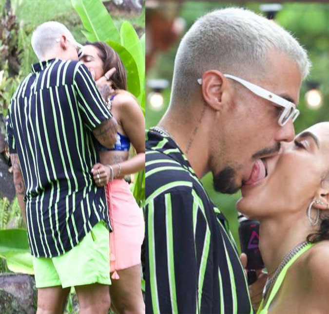 Após rolar clima, Anitta e Lipe Ribeiro trocam beijos quentes em <i>reality</i>