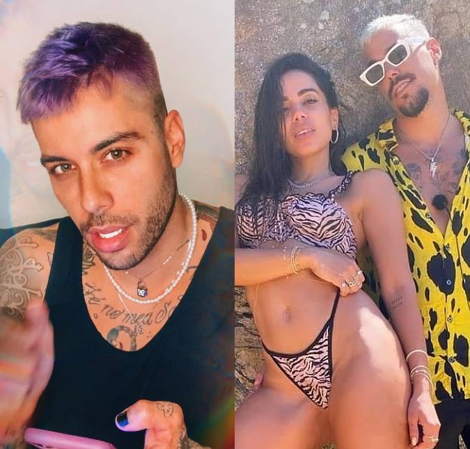 Gui Araújo quebra o silêncio após Anitta beijar Lipe Ribeiro