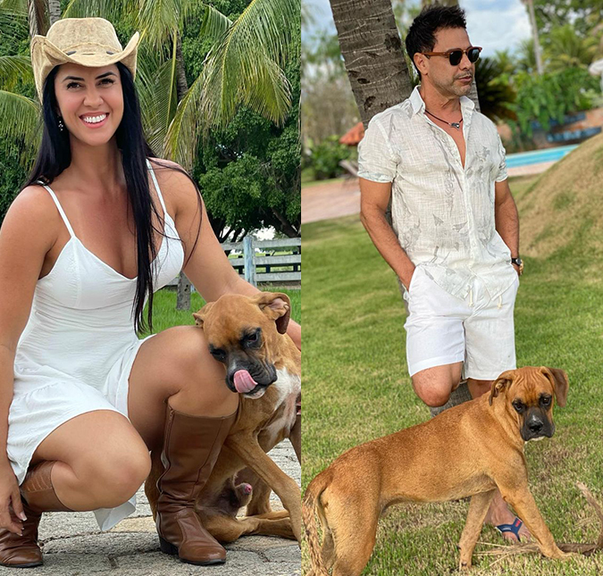 Graciele Lacerda e Zezé Di Camargo relatam fuga de cachorro da fazenda: <i>Simplesmente desapareceu</i>