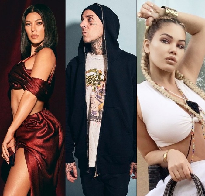 Ex-esposa de Travis Barker curte comentário de seguidora ofendendo Kourtney Kardashian