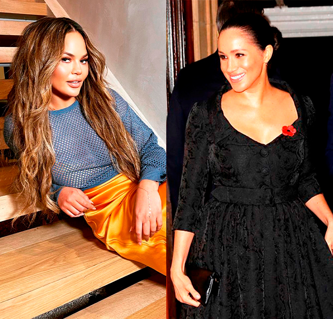 Chrissy Teigen defende Meghan Markle na <i>web</i>: <i>Não vão parar até que ela aborte</i>
