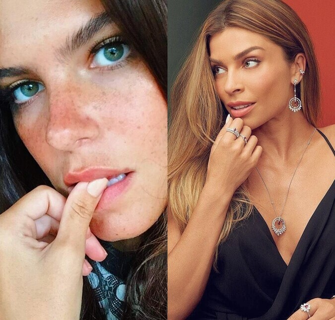 Mariana Goldfarb, esposa de Cauã Reymond, fica morena e recebe elogio de Grazi Massafera: <i>Linda demais</i>