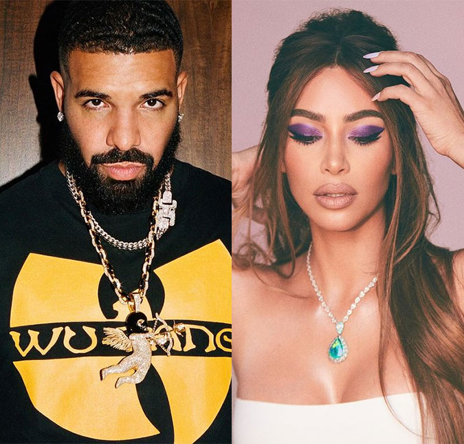 Vai rolar? Drake quer namorar Kim Kardashian e já trocou mensagens com a empresária: <I>- Ele está confiante</I>