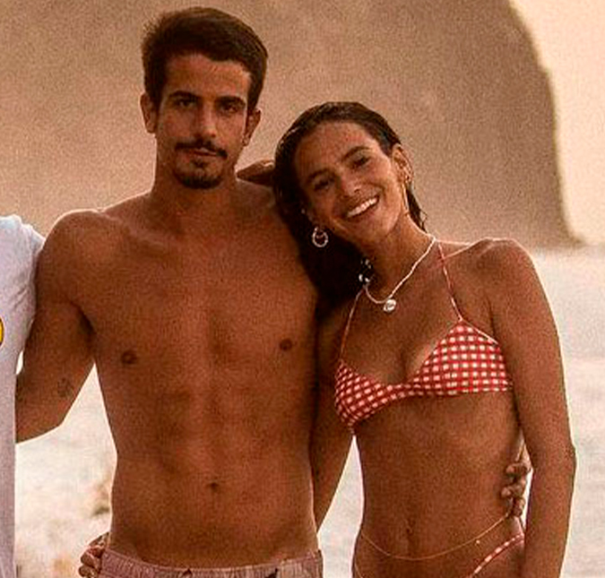 Claudia Raia fala da relação do filho, Enzo Celulari, com Bruna Marquezine: <i>- Está saindo aí uma historinha juntos</i>